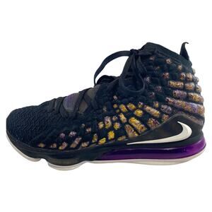 Nike LeBron 17 Lakers Black Purple Gold BQ3177-004 Men's Basketball Shoes Sz 12